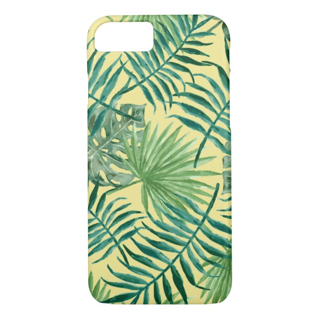 Coole tropische Palm-Blätter Design Handy Case (Rückseite)