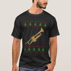 Coole Trumpet Ugly Weihnachtssüßchen Funny Christm T-Shirt