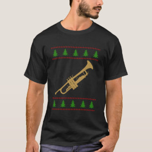 Coole Trumpet Ugly Weihnachtssüßchen Funny Christm T-Shirt