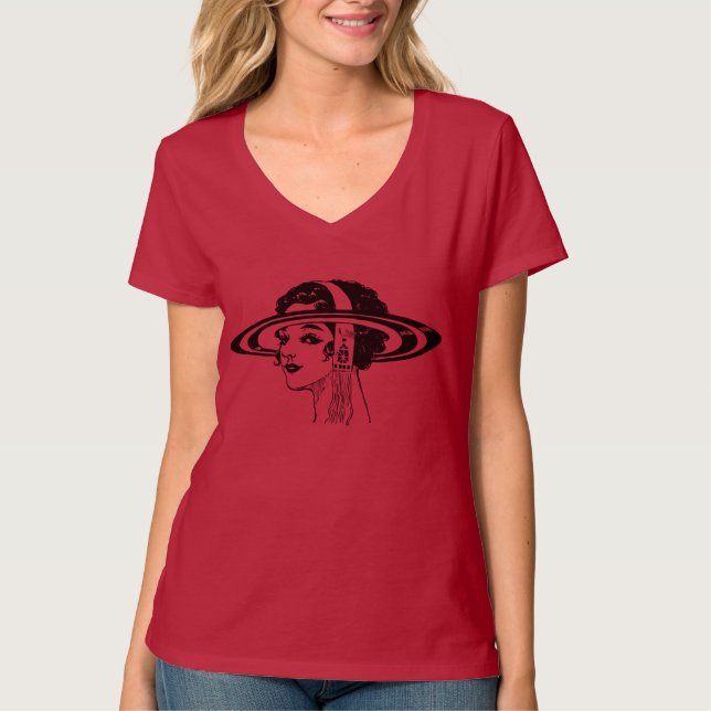 Coole TShirt-Designs (Saturn Hat) T-Shirt (Vorderseite)