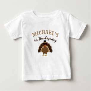 Coole Türkei 1. Erntedank Individuelle Name Baby T-shirt