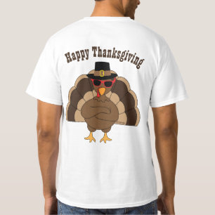 Coole Türkei mit Sonnenbrille Happy Thanksgiving T-Shirt
