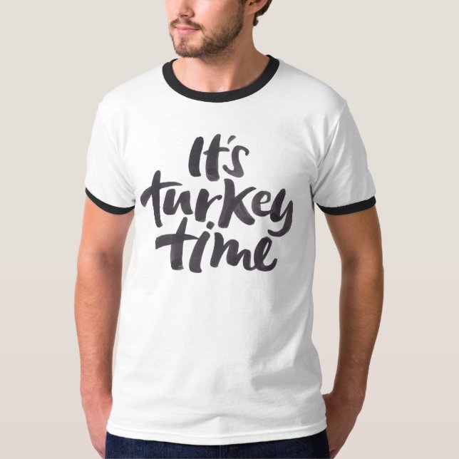 Coole Türkei Zeit Erntedank Buchstaben T-Shirt (Vorderseite)