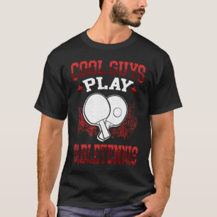 Coole Typ spielen Tabletennis Tischtennis Tischten T-Shirt