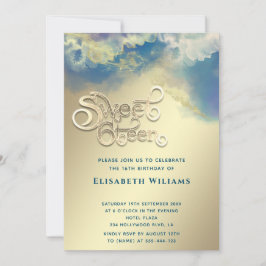 Coole Typografie Abstrakte Alkoholfarbe Gold moder Einladung