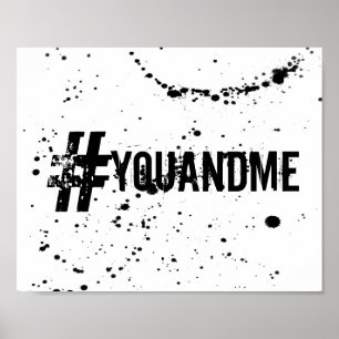 coole Typografie-Hashtag-Plakatwand Poster