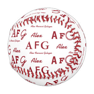 coole Typografie Muster der Namen personalisiert Baseball