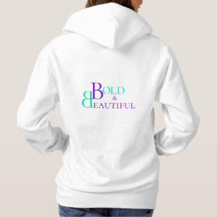 Coole Typografie-Textschrift, Monogramm-Logo Hoodie