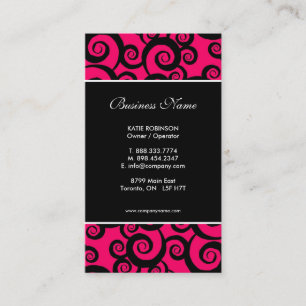 Coole u. Funky Geschäfts-Karten Visitenkarte