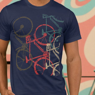 Coole überlappende Fahrräder T-Shirt