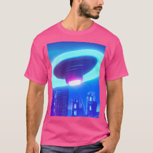 Coole Ufo Art Colorful Alien T-Shirt