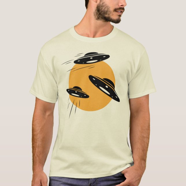 Coole UFO-Invasion T-Shirt (Vorderseite)