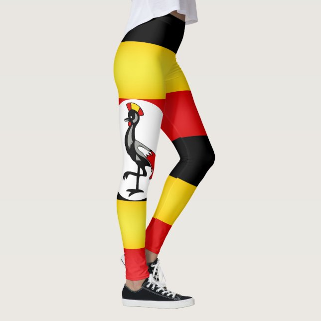Coole Uganda-Flagge Leggings (Rechts)