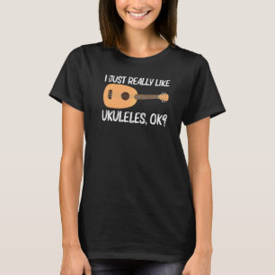 Coole Ukulele für Männer Frauen Musikinstrument T-Shirt