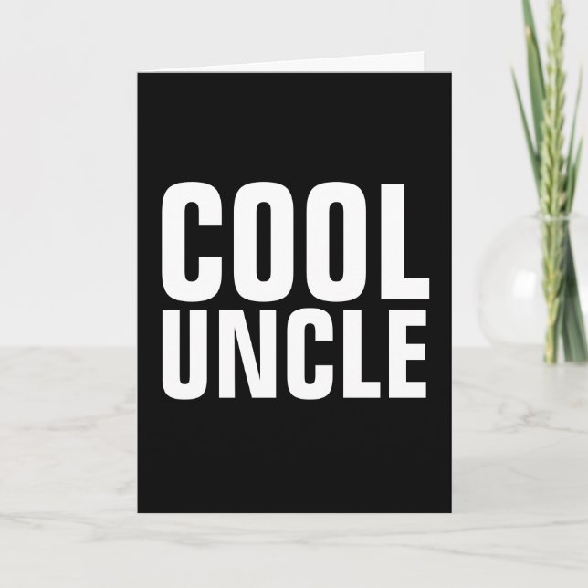 COOLE UNCLE HAPPY BIRTHDAY GREETING CARDS KARTE (Vorderseite)