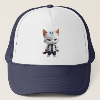 Coole und bezaubernde Katze-Illustration Truckerkappe