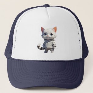 Coole und bezaubernde Katze-Illustration Truckerkappe