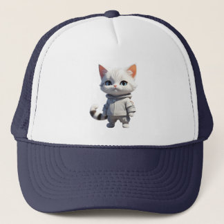 Coole und bezaubernde Katze-Illustration Truckerkappe