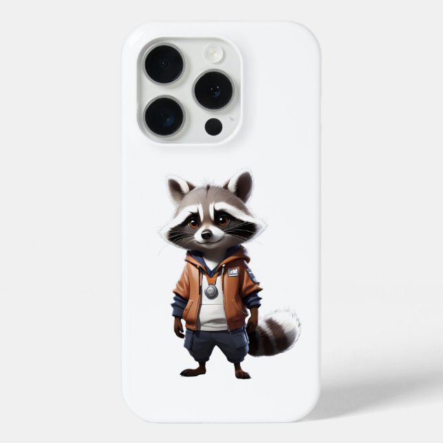 Coole und bezaubernde Raccoon-Illustration Case-Mate iPhone Hülle (Rückseite)