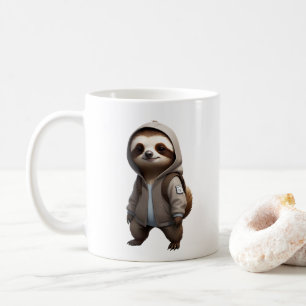 Coole und bezaubernde Sloth-Illustration Kaffeetasse