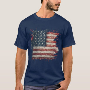 Coole und einzigartige Patriotic erschütterte amer T-Shirt