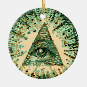 Coole und einzigartige Tarnung Illuminati Keramik Ornament