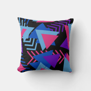 Coole und farbenfrohe geometrische Formen und Lini Kissen