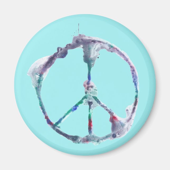 Coole und Funky Peace Sign Magnete (Vorne)