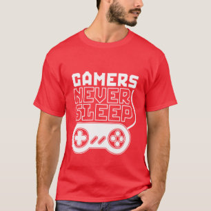 Coole und lustige Gamer-T-Shirt Gamers schlafen T-Shirt