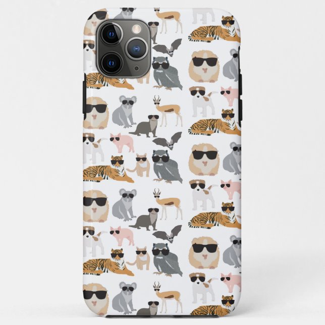 Coole und lustige Tiere mit Sonnenbrille Case-Mate iPhone Hülle (Rückseite)