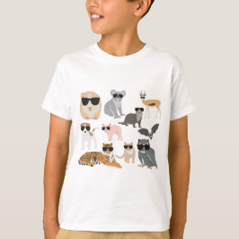 Coole und lustige Tiere mit Sonnenbrille T-Shirt