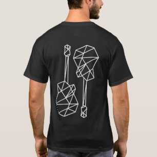 Coole und moderne geometrische Gitarren, Musik T-Shirt
