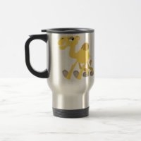 Coole und niedliche Cartoon-Kamel-Pendler-Tasse