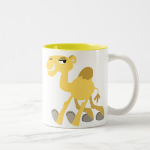 Coole und niedliche Cartoon-Kamel-Tasse Zweifarbige Tasse