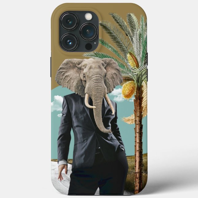 Coole Urban Safari Wild Man Collage Case-Mate iPhone Hülle (Rückseite)