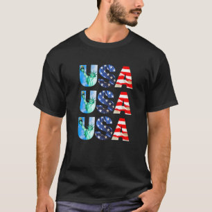 Coole US-amerikanische Flagge Patriotic 4. Juli Re T-Shirt