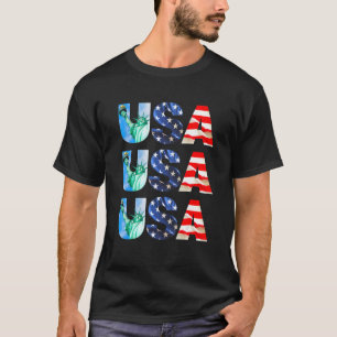 Coole US-amerikanische Flagge Patriotic 4. Juli Re T-Shirt