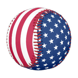 Coole US-amerikanische Flaggen Streifen 4. Juli Baseball