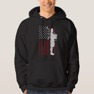 Coole US-Flag-Bagpiper für Männer Bagpipe Player Hoodie
