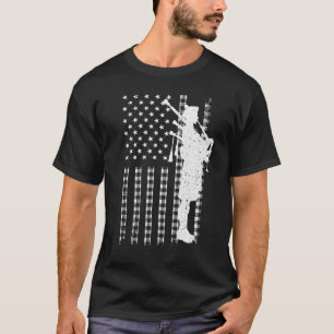 Coole US-Flag-Bagpiper für Männer Bagpipe Player T-Shirt