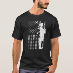 Coole US-Flag-Bagpiper für Männer Bagpipe Player T-Shirt