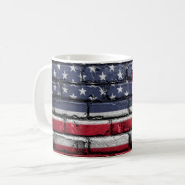 Coole US-Flaggengestaltung Kaffeetasse