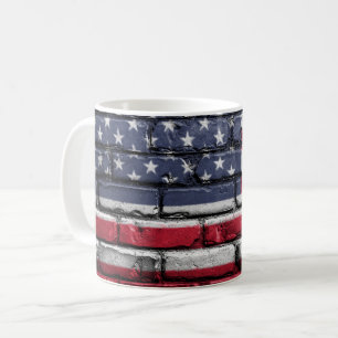 Coole US-Flaggengestaltung Kaffeetasse