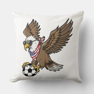 Coole USA-Fußball-Adler-Sonnenbrille Vintage Patri Kissen
