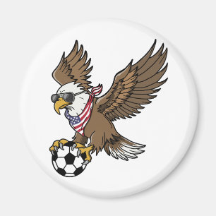 Coole USA-Fußball-Adler-Sonnenbrille Vintage Patri Magnet