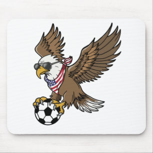 Coole USA-Fußball-Adler-Sonnenbrille Vintage Patri Mousepad