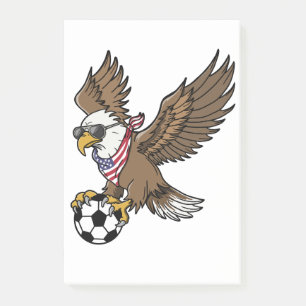Coole USA-Fußball-Adler-Sonnenbrille Vintage Patri Post-it Klebezettel