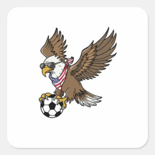 Coole USA-Fußball-Adler-Sonnenbrille Vintage Patri Quadratischer Aufkleber