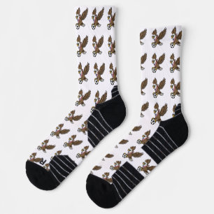 Coole USA Fußball-Adler-Sonnenbrille Vintage Patri Socken
