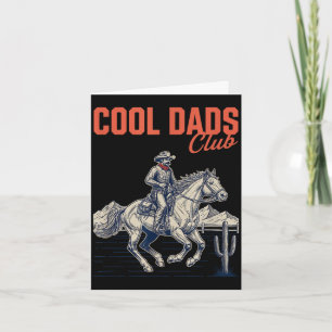 Coole Väter Club Cowboy-Vater lustiger Western-Rod Karte